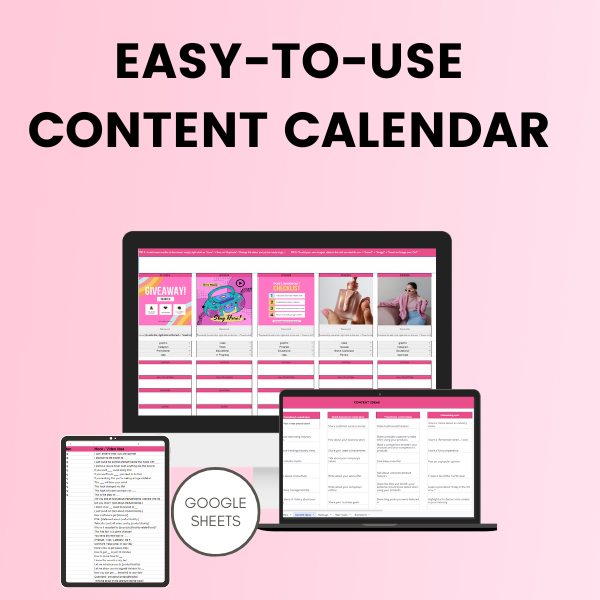 Social Media Content Calendar and Planner