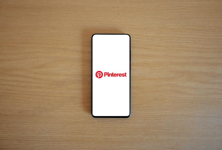 pinterest logo on smartphone