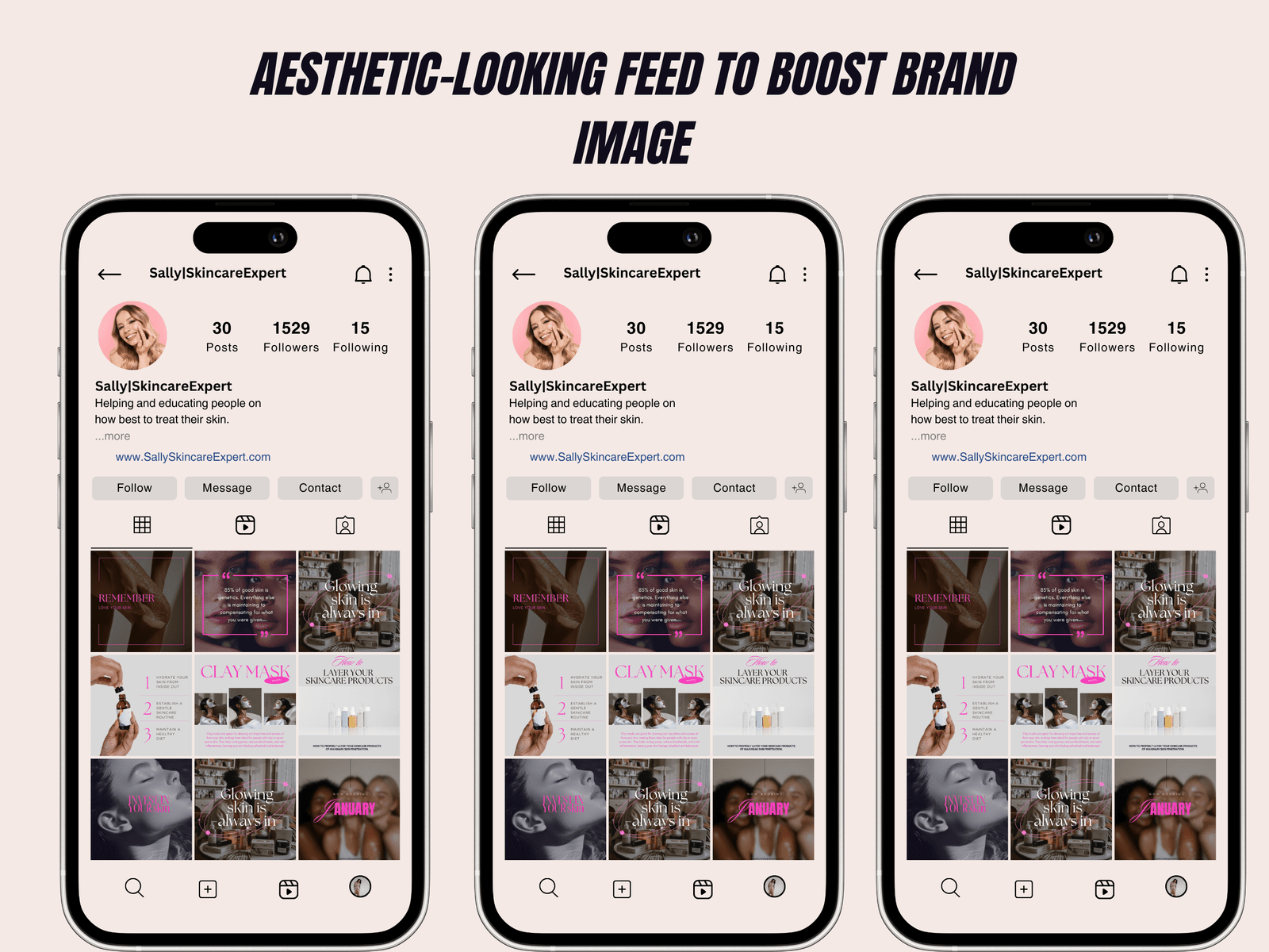 70 Skincare/ Esthetician Instagram Canva Templates - Image 10