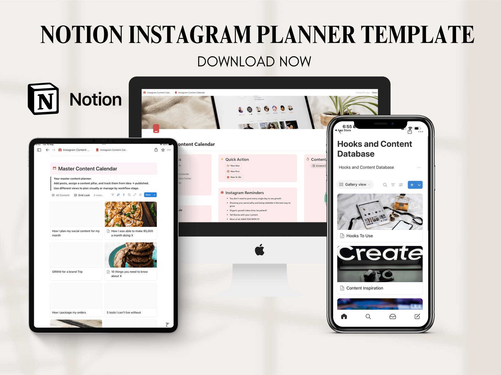 Notion Template Instagram Planner for Content Creators and Small Businesses - Image 10