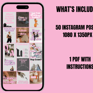 50 Fitness and Wellness Instagram Canva Templates - Image 2