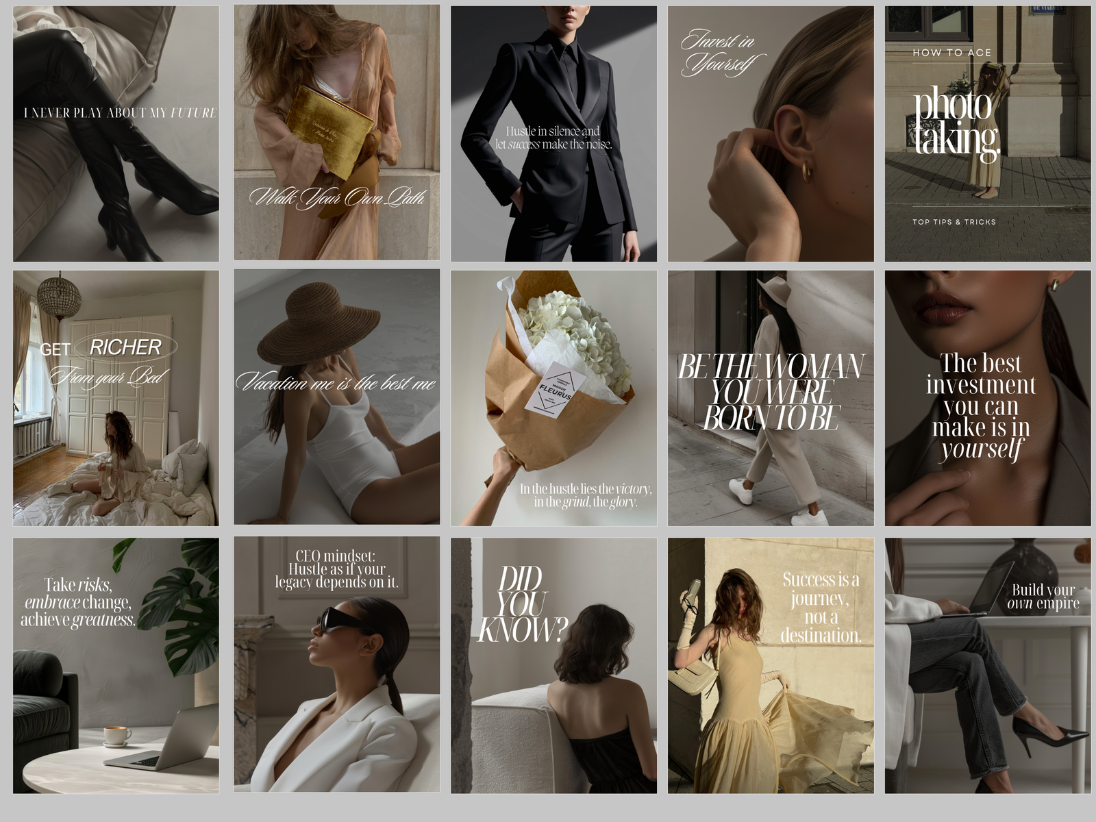 76 Faceless Aesthetic Instagram Post Template - Image 2