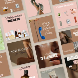 Skincare/ Esthetician Instagram Canva Templates II - Image 2