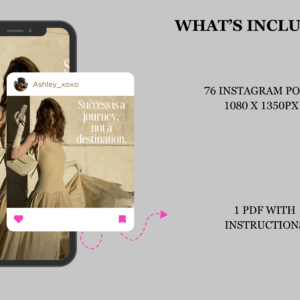 76 Faceless Aesthetic Instagram Post Template - Image 3