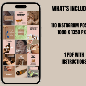 Skincare/ Esthetician Instagram Canva Templates II - Image 3