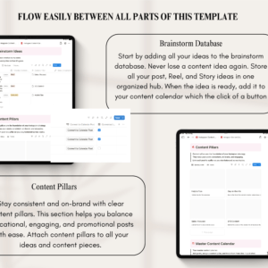 Notion Template Instagram Planner for Content Creators and Small Businesses - Image 3