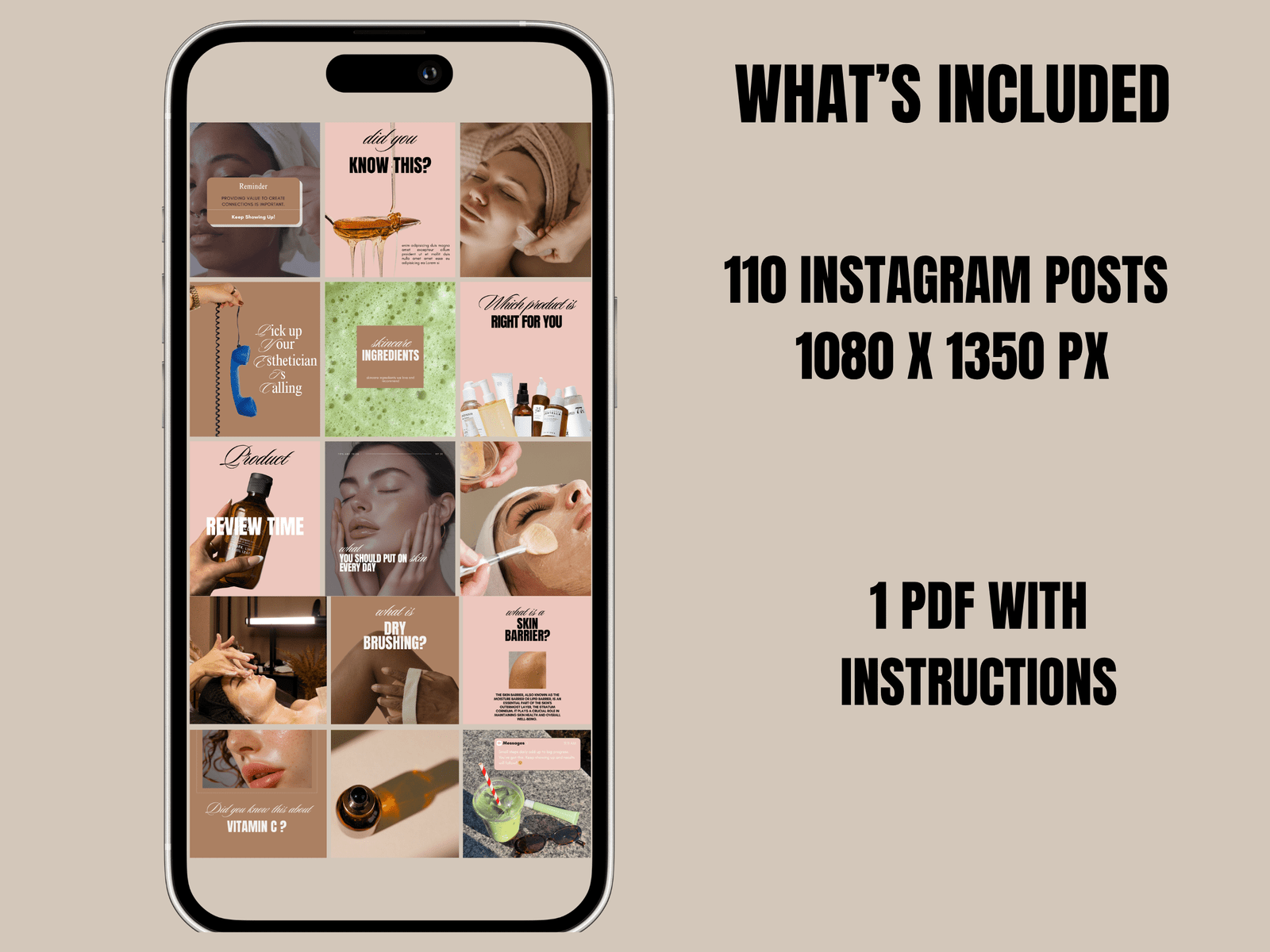 Skincare/ Esthetician Instagram Canva Templates II - Image 3