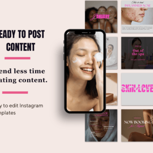 70 Skincare/ Esthetician Instagram Canva Templates - Image 4