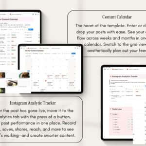 Notion Template Instagram Planner for Content Creators and Small Businesses - Image 4