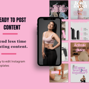 50 Fitness and Wellness Instagram Canva Templates - Image 5
