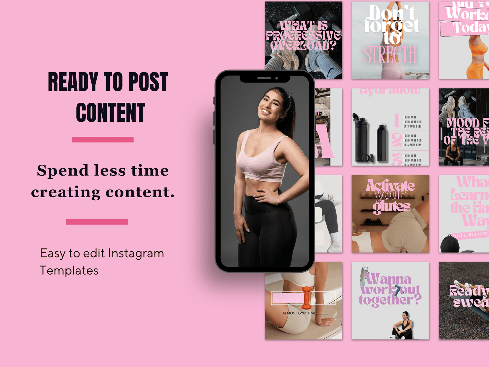 50 Fitness and Wellness Instagram Canva Templates - Image 5