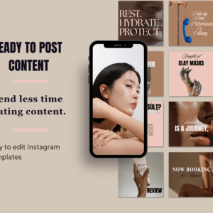 Skincare/ Esthetician Instagram Canva Templates II - Image 5