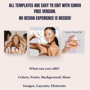70 Skincare/ Esthetician Instagram Canva Templates - Image 5
