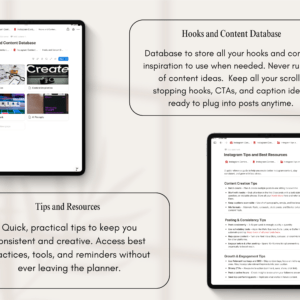 Notion Template Instagram Planner for Content Creators and Small Businesses - Image 5