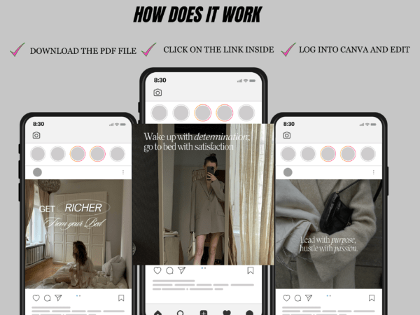 76 Faceless Aesthetic Instagram Post Template - Image 6