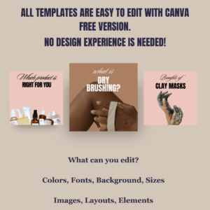 Skincare/ Esthetician Instagram Canva Templates II - Image 6