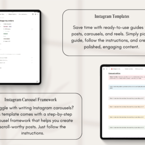 Notion Template Instagram Planner for Content Creators and Small Businesses - Image 6