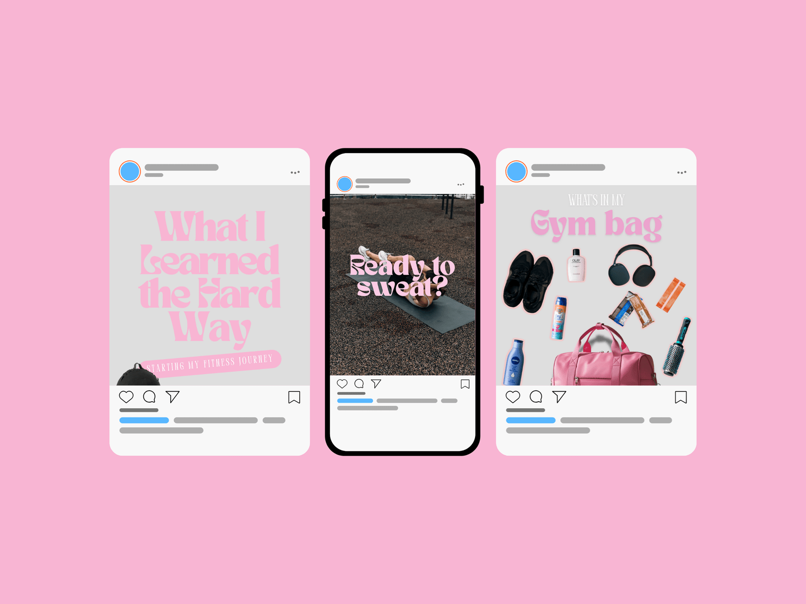 50 Fitness and Wellness Instagram Canva Templates - Image 8