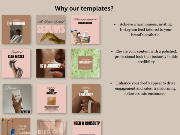 Skincare/ Esthetician Instagram Canva Templates II - Image 8