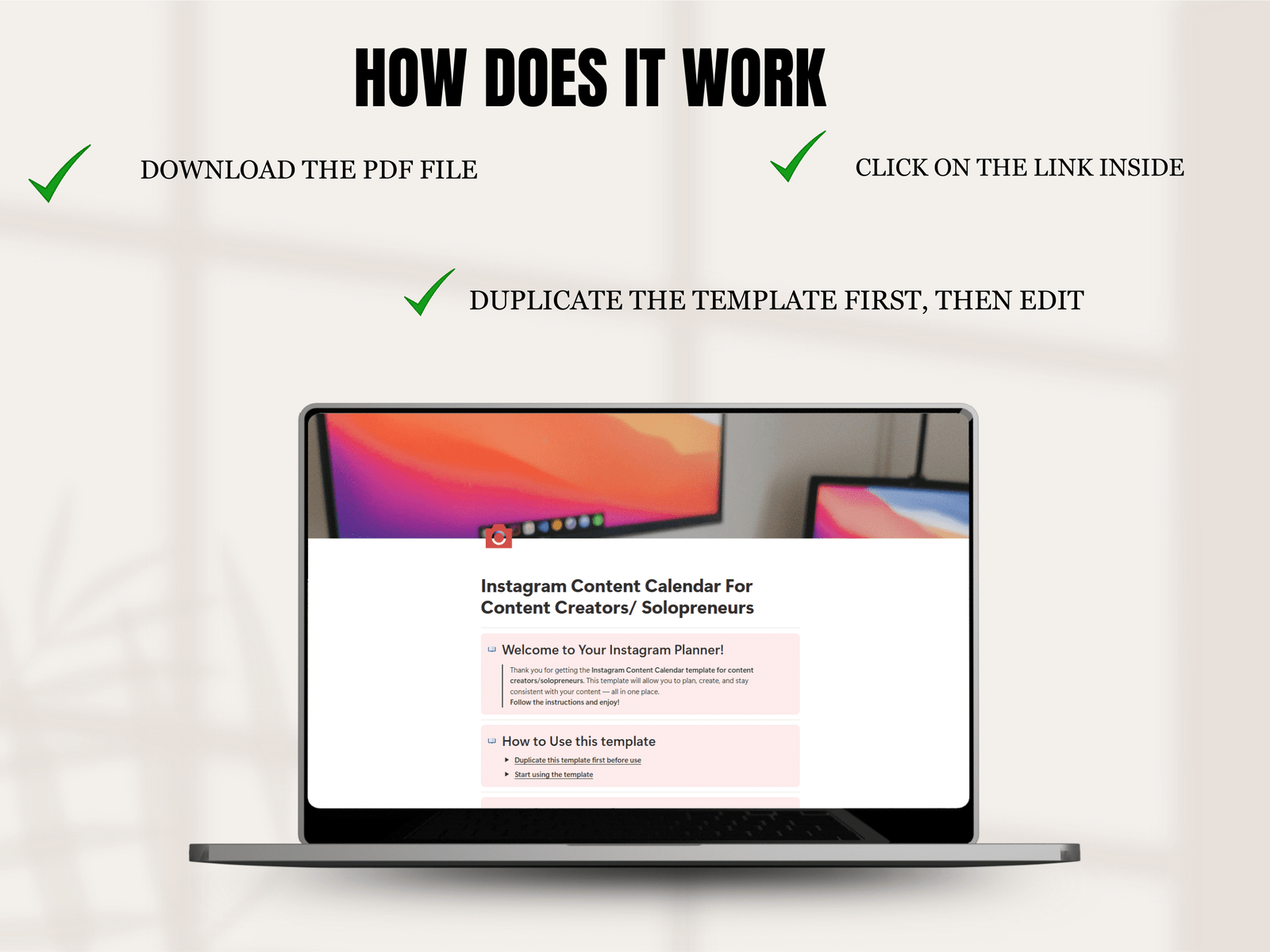 Notion Template Instagram Planner for Content Creators and Small Businesses - Image 9